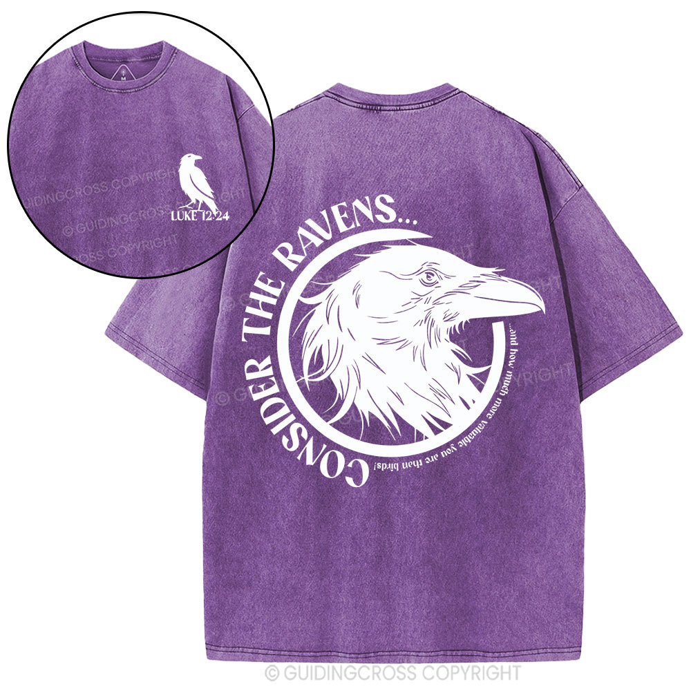 Consider The Ravens Christian Washed T-Shirt