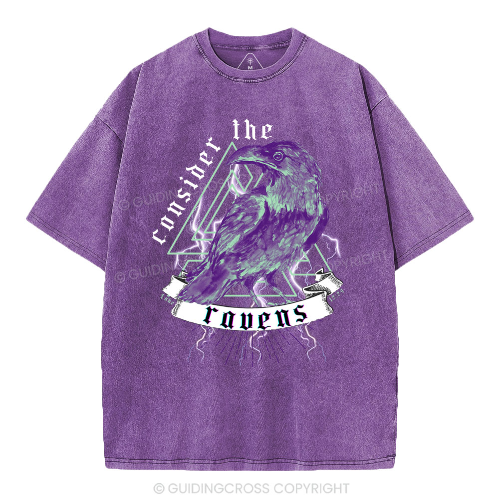 Consider The Ravens Christian Washed T-Shirt