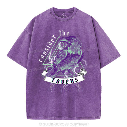 Consider The Ravens Christian Washed T-Shirt