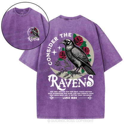 Consider The Ravens Christian Washed T-Shirt