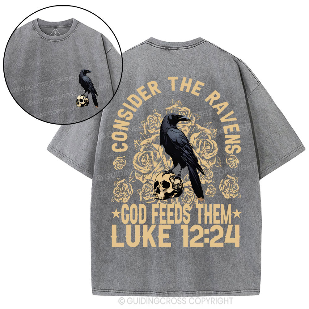 Consider The Ravens Christian Washed T-Shirt
