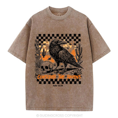 Consider The Ravens Christian Washed T-Shirt