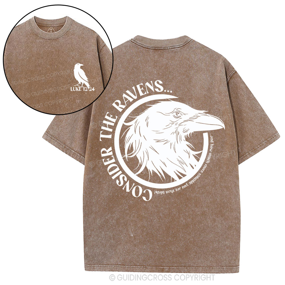 Consider The Ravens Christian Washed T-Shirt