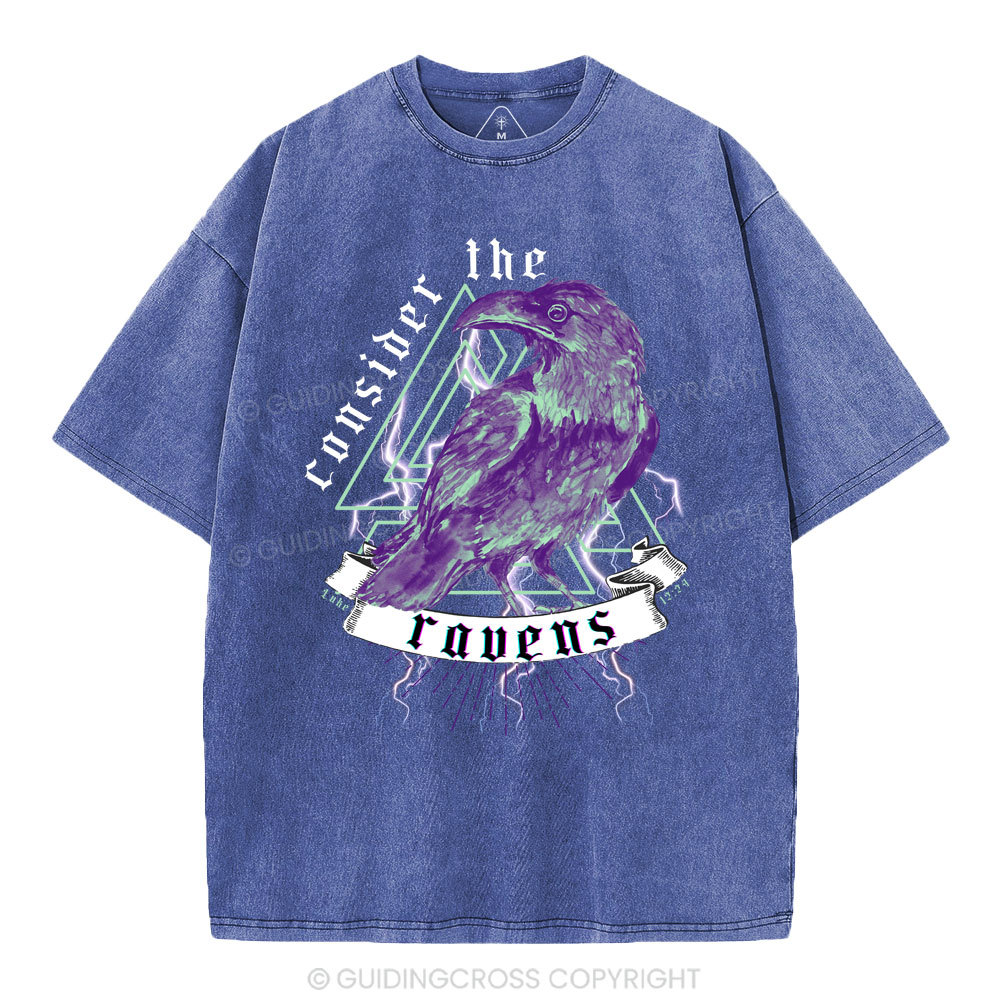 Consider The Ravens Christian Washed T-Shirt