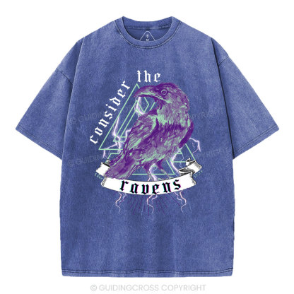 Consider The Ravens Christian Washed T-Shirt