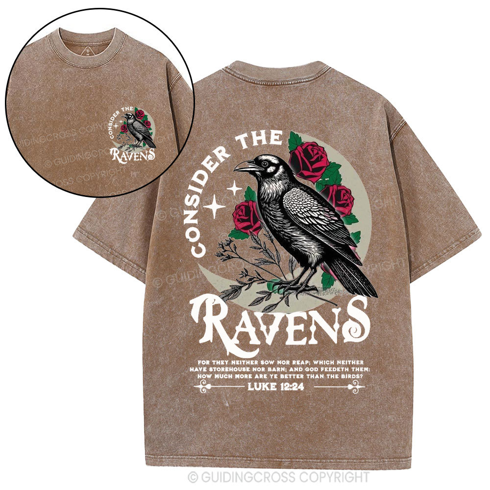 Consider The Ravens Christian Washed T-Shirt