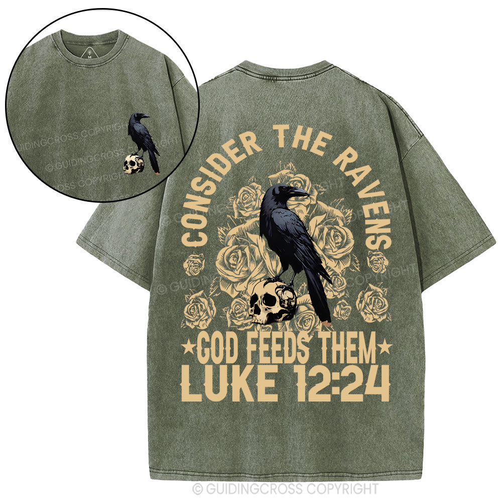 Consider The Ravens Christian Washed T-Shirt