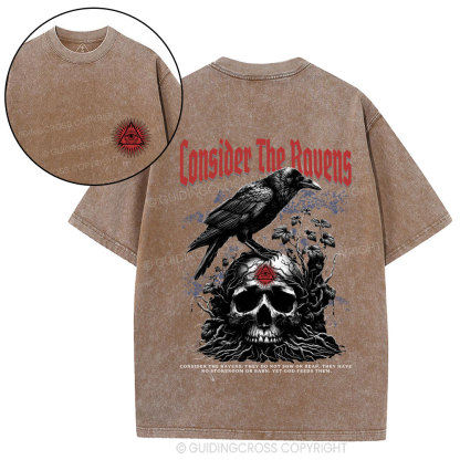 Consider The Ravens Christian Washed T-Shirt