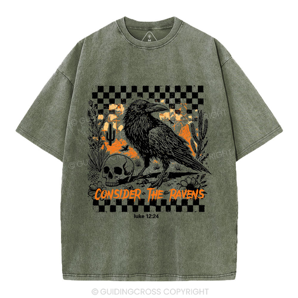 Consider The Ravens Christian Washed T-Shirt