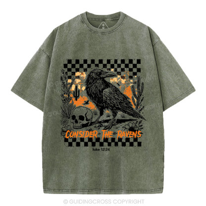 Consider The Ravens Christian Washed T-Shirt