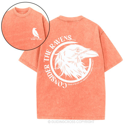 Consider The Ravens Christian Washed T-Shirt