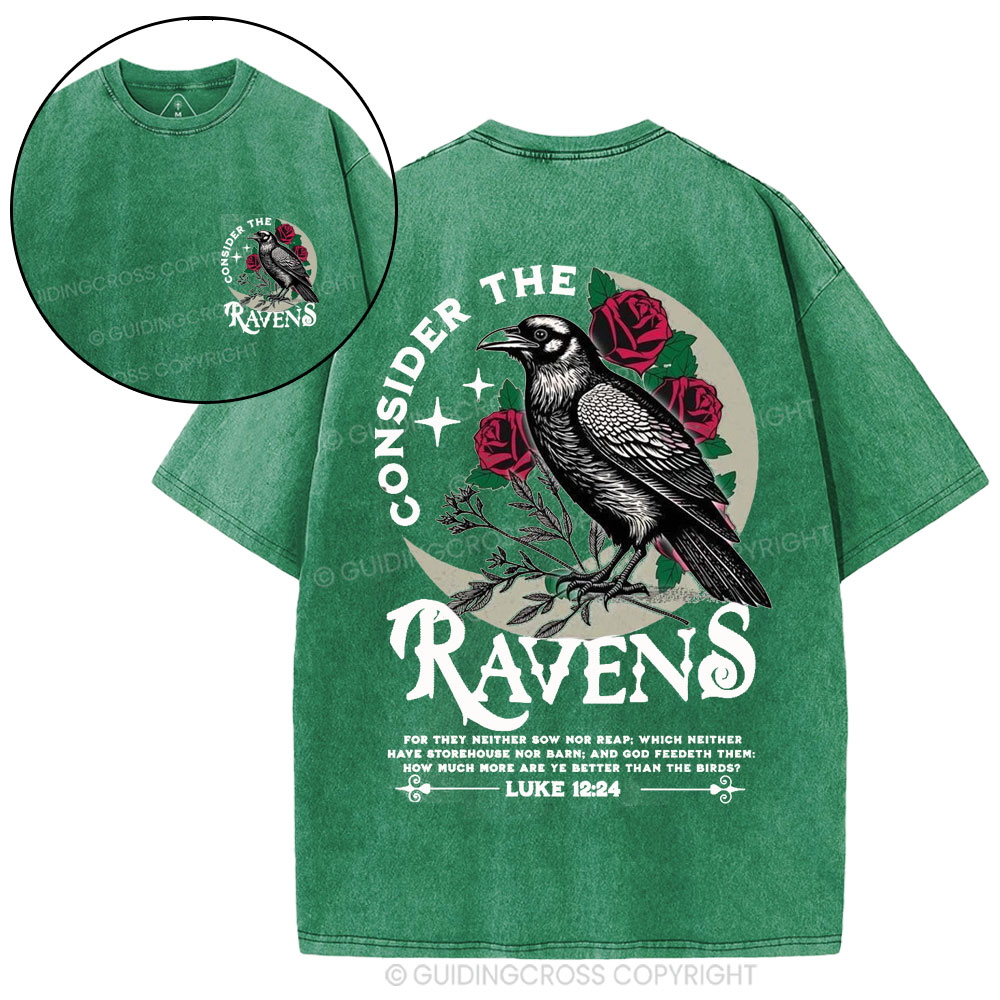 Consider The Ravens Christian Washed T-Shirt