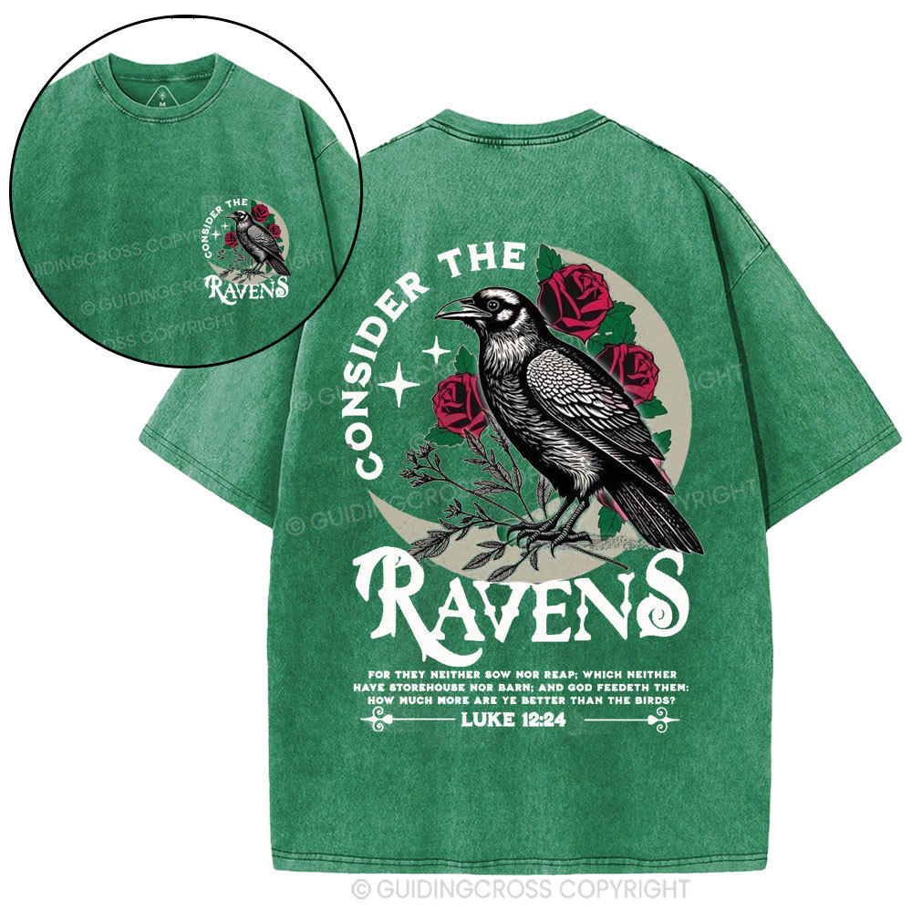 Consider The Ravens Christian Washed T-Shirt