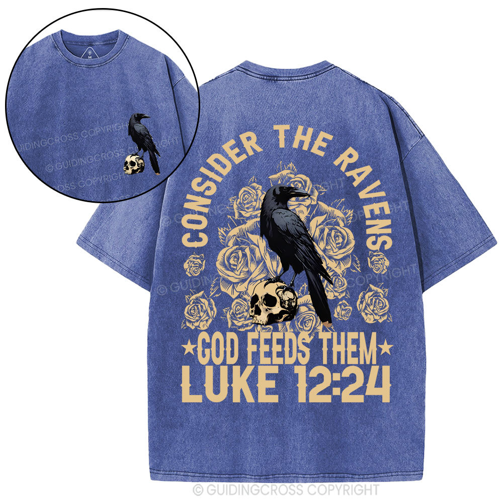 Consider The Ravens Christian Washed T-Shirt