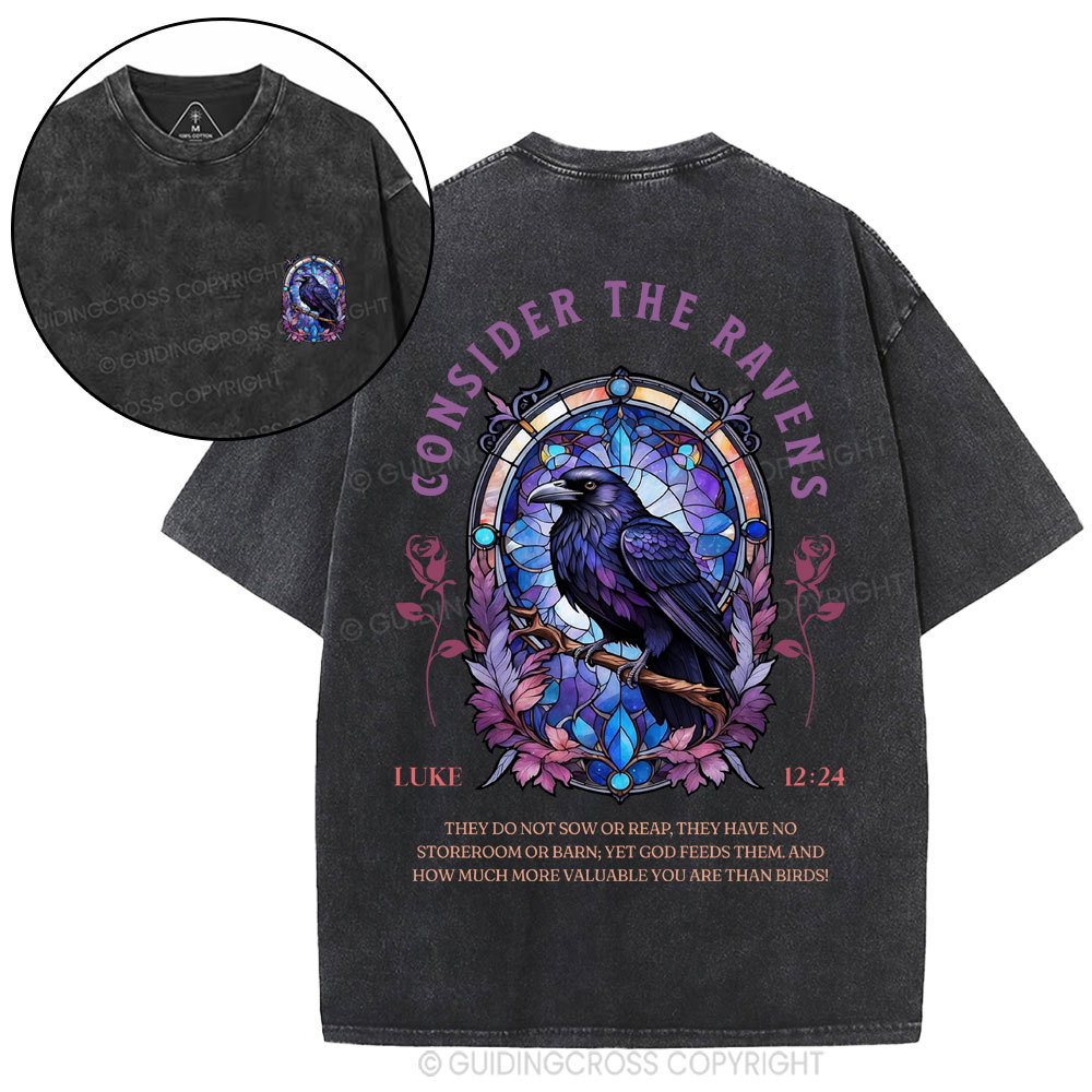 Consider The Ravens Christian Washed T-Shirt