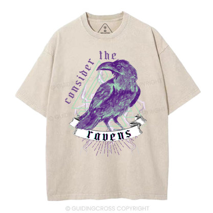 Consider The Ravens Christian Washed T-Shirt