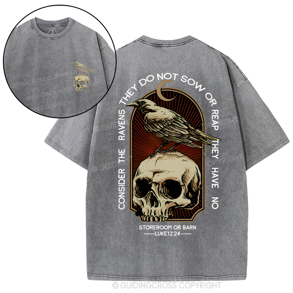Consider the ravens Christian Washed T-Shirt
