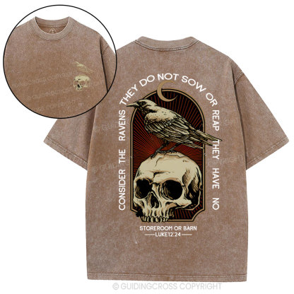 Consider the ravens Christian Washed T-Shirt