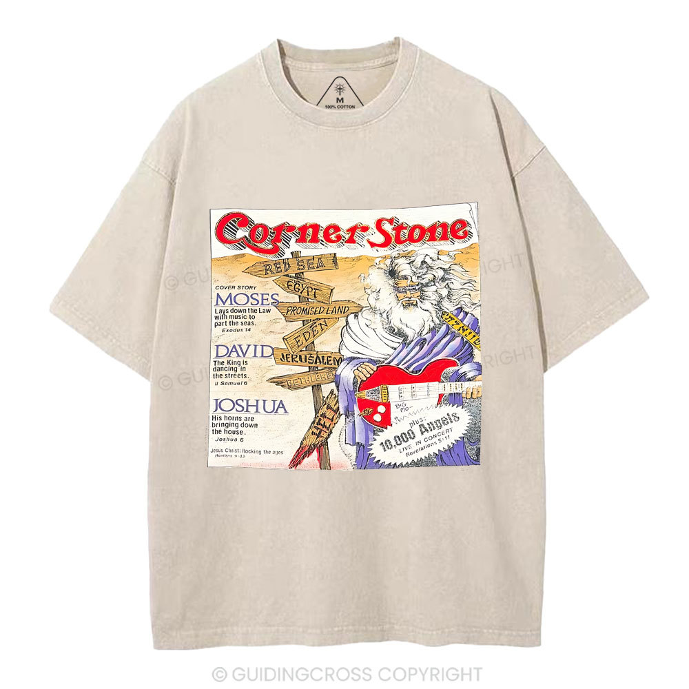 Corner Stone Christian Washed T-Shirt