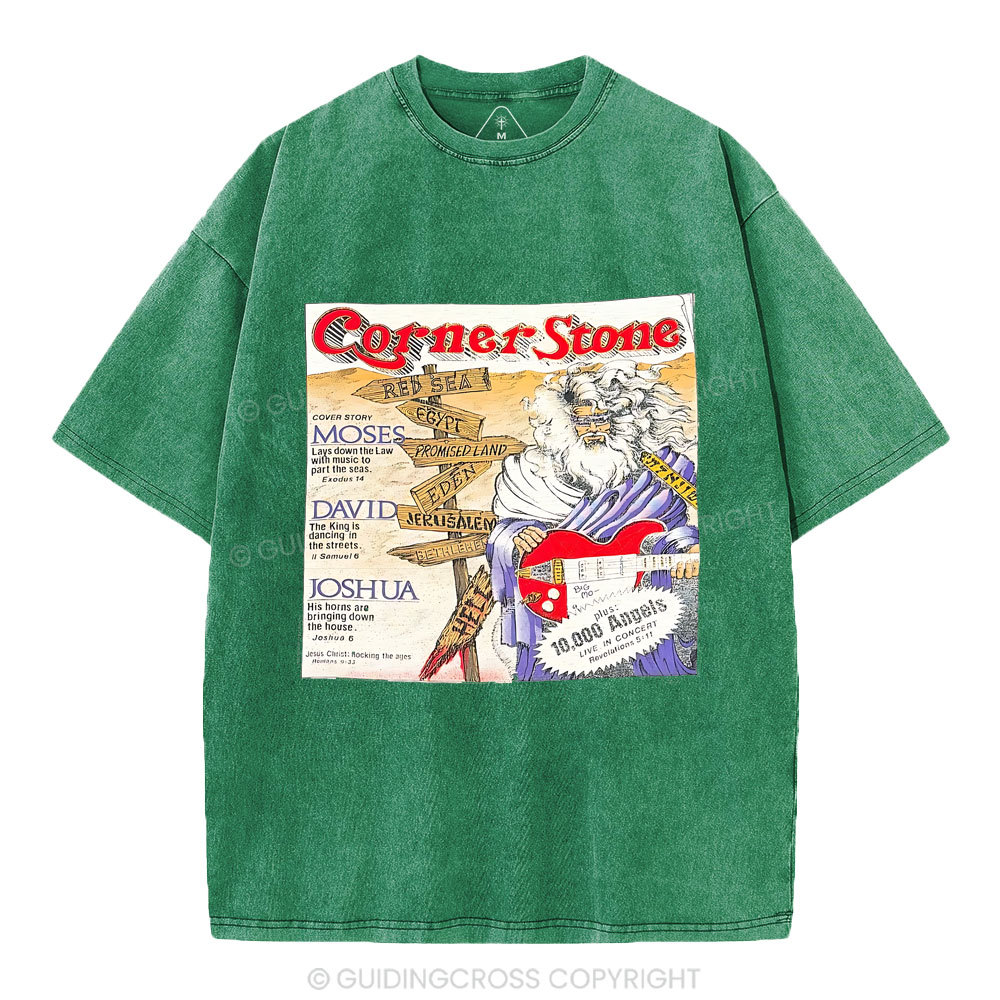 Corner Stone Christian Washed T-Shirt