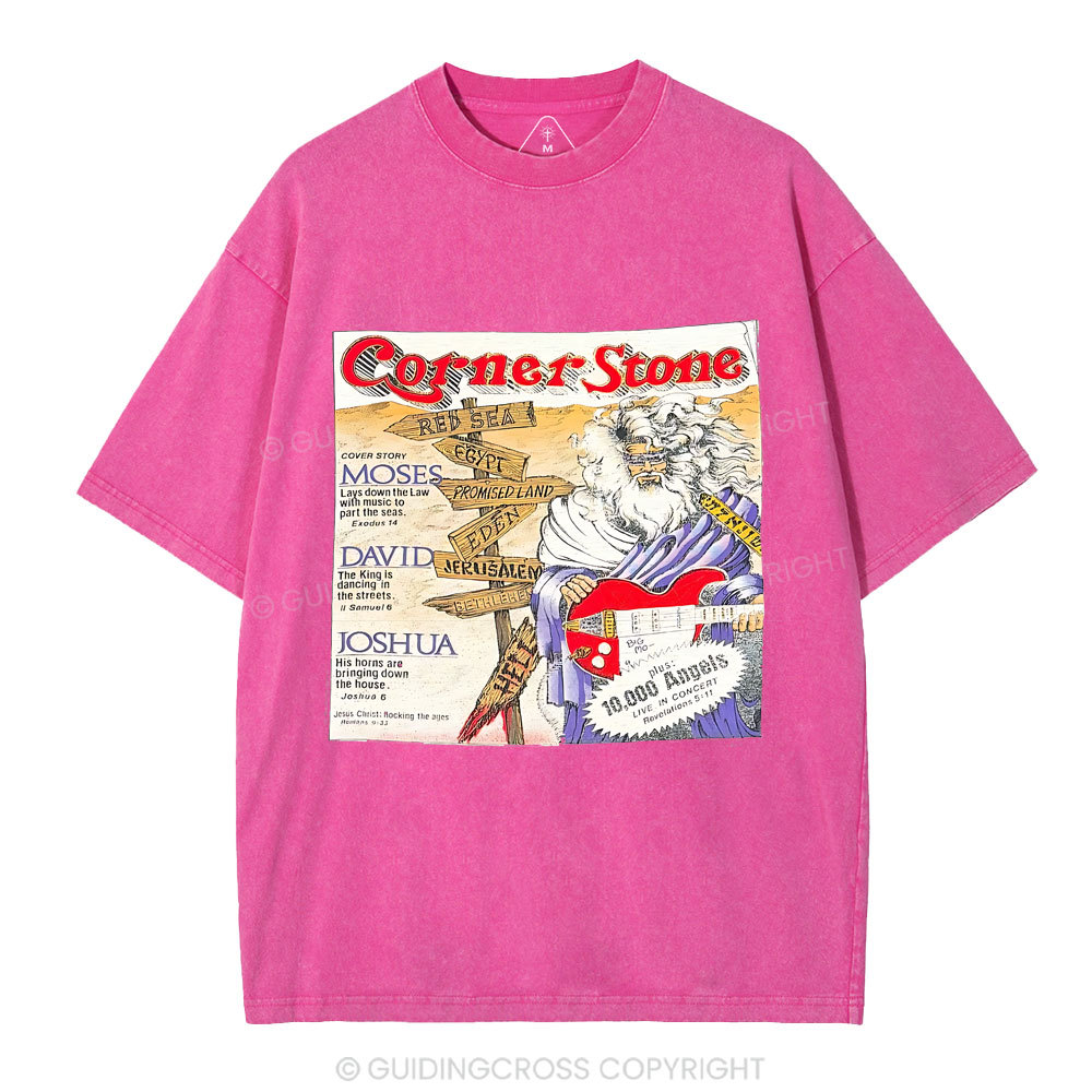 Corner Stone Christian Washed T-Shirt