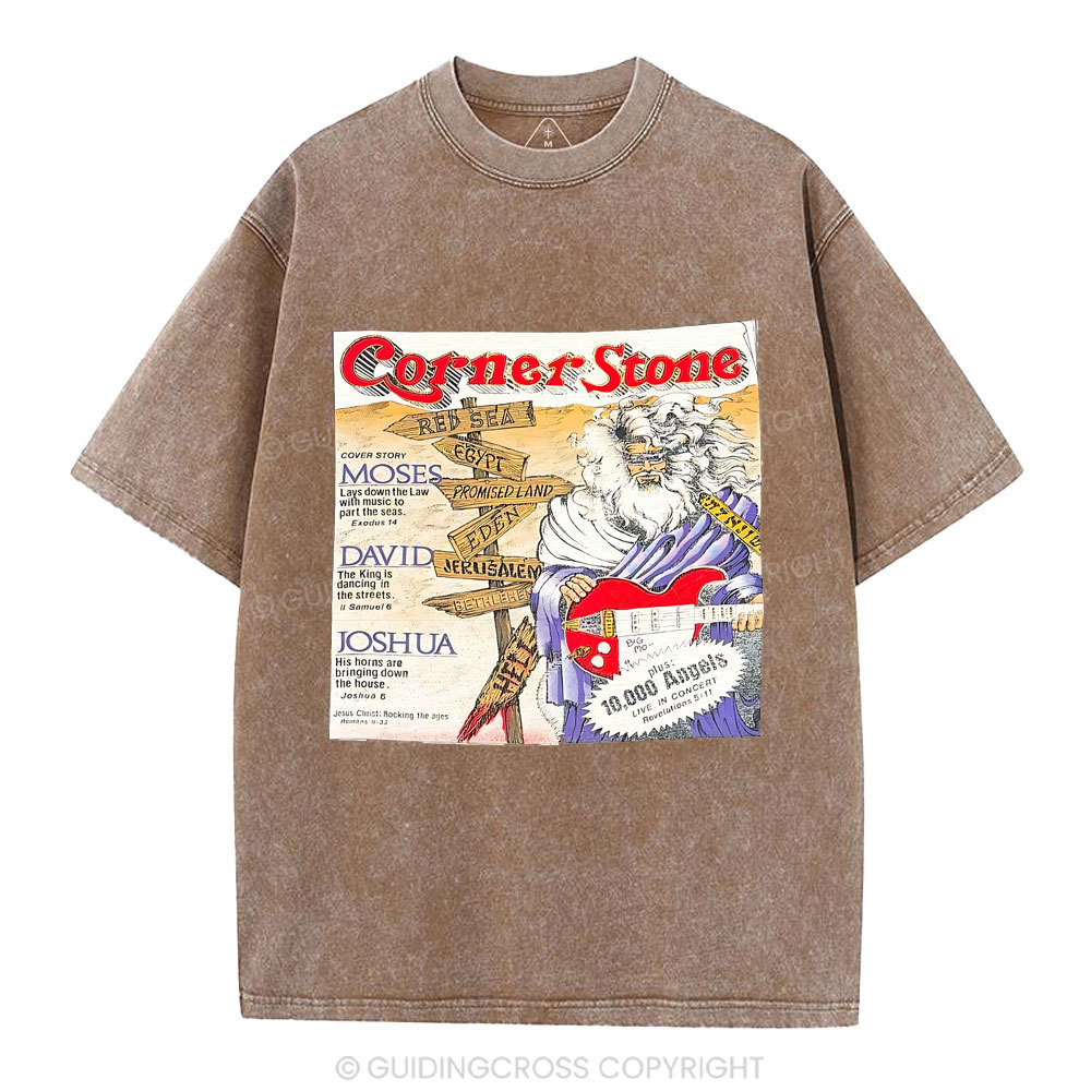 Corner Stone Christian Washed T-Shirt