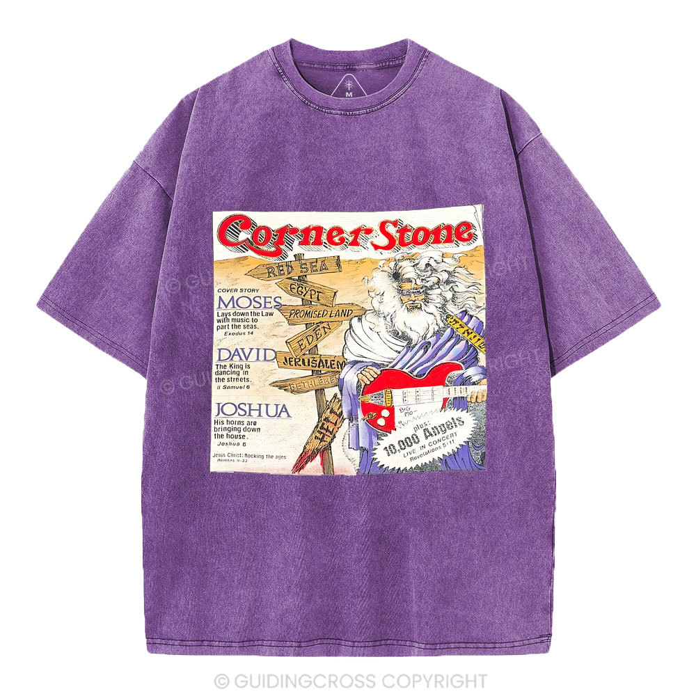 Corner Stone Christian Washed T-Shirt