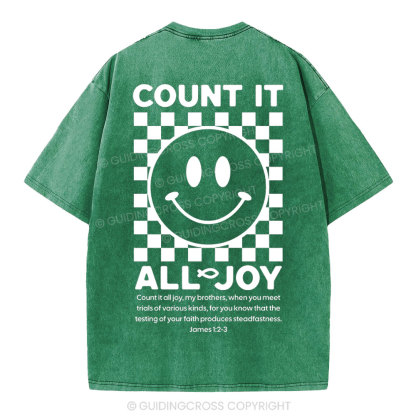 Count It All Joy Christian Washed T-Shirt
