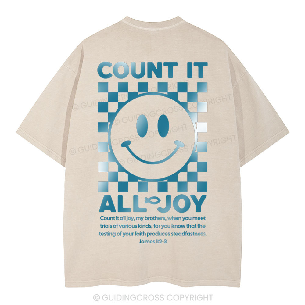 Count It All Joy Christian Washed T-Shirt