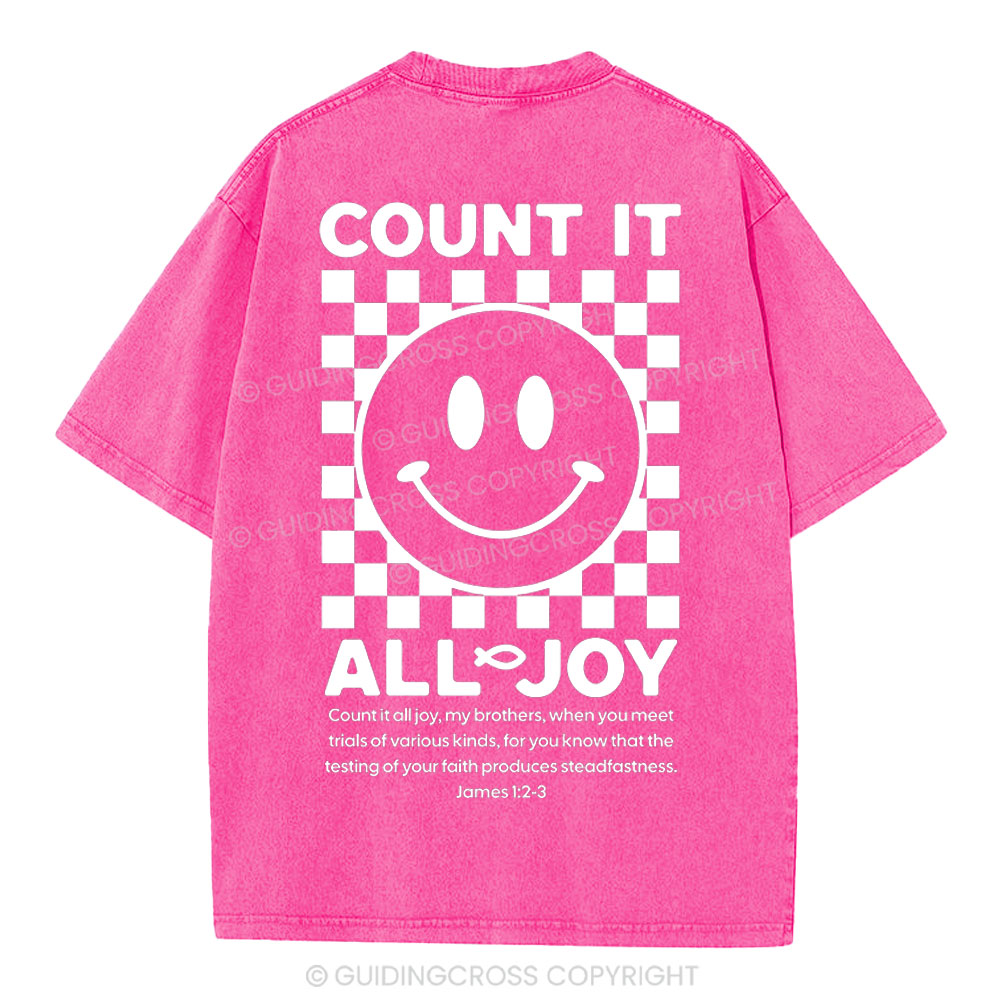 Count It All Joy Christian Washed T-Shirt