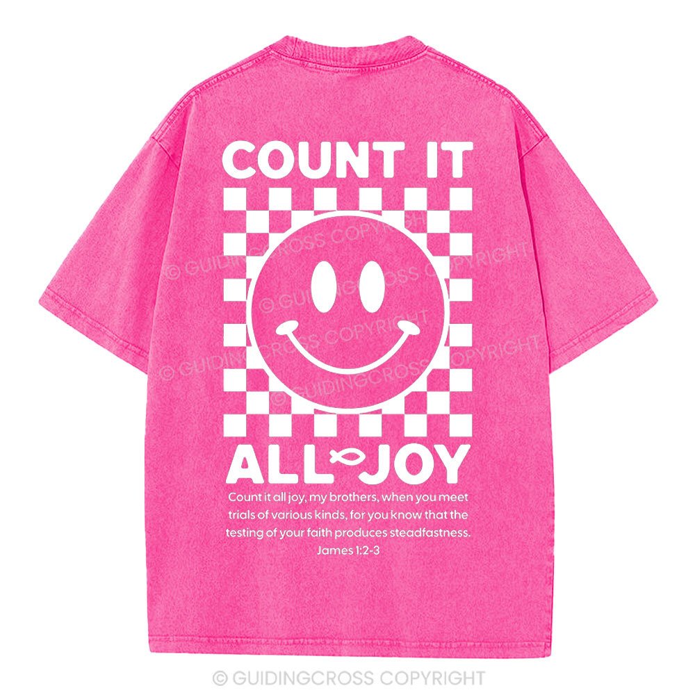 Count It All Joy Christian Washed T-Shirt