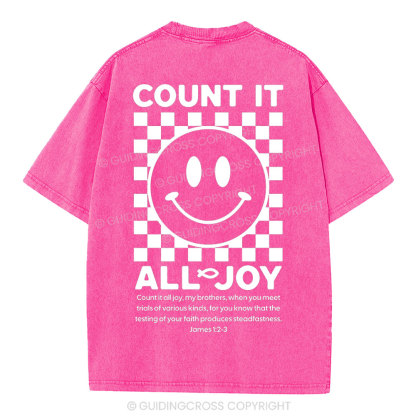 Count It All Joy Christian Washed T-Shirt