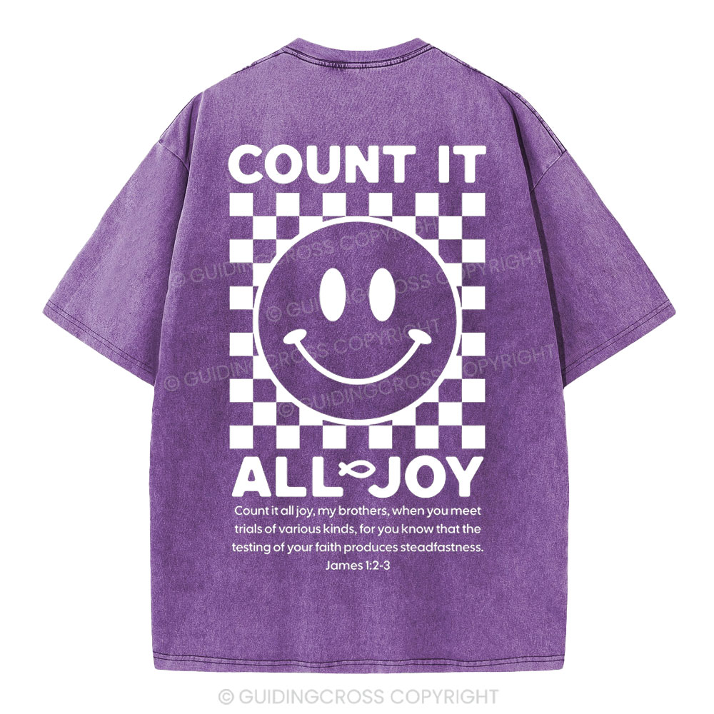Count It All Joy Christian Washed T-Shirt