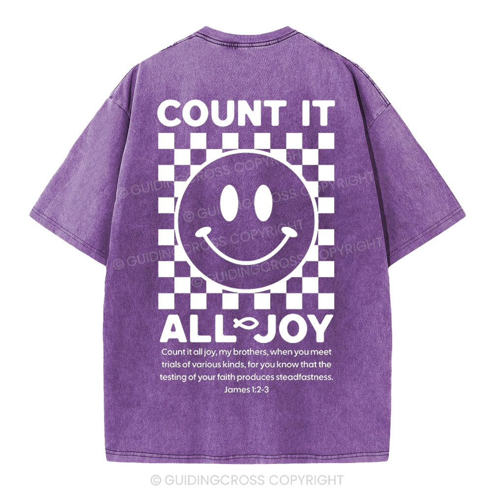 Count It All Joy Christian Washed T-Shirt