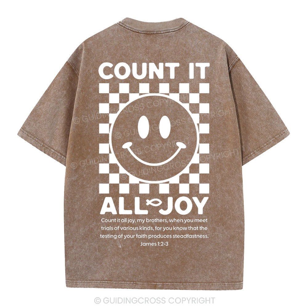 Count It All Joy Christian Washed T-Shirt
