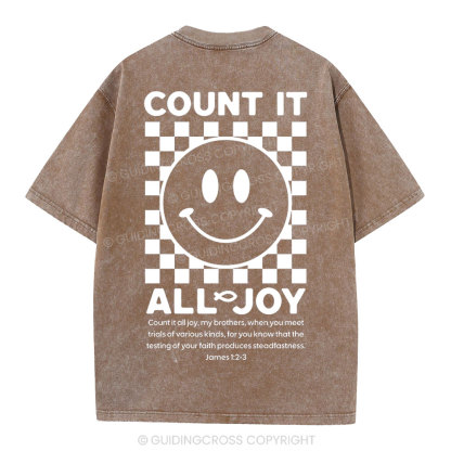 Count It All Joy Christian Washed T-Shirt