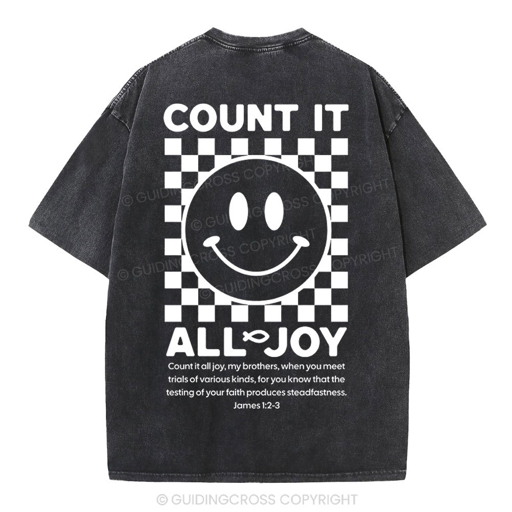 Count It All Joy Christian Washed T-Shirt