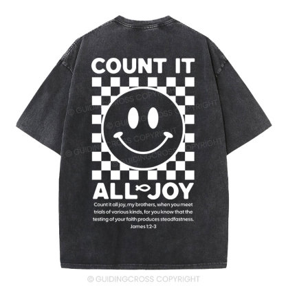 Count It All Joy Christian Washed T-Shirt