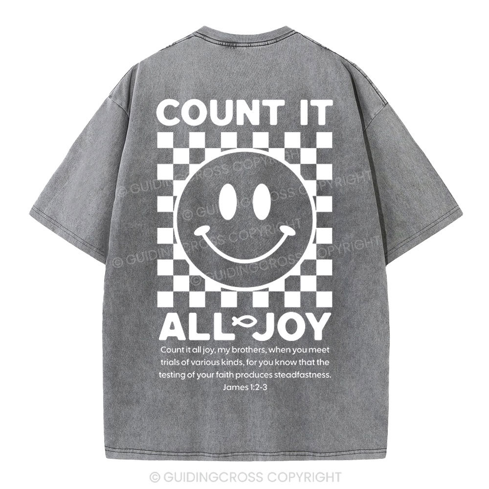 Count It All Joy Christian Washed T-Shirt