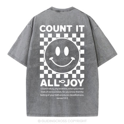 Count It All Joy Christian Washed T-Shirt