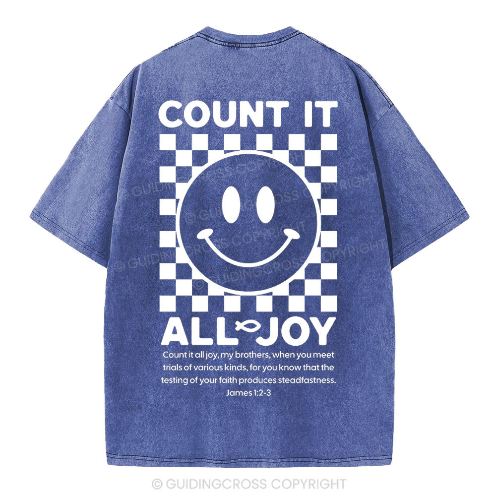Count It All Joy Christian Washed T-Shirt
