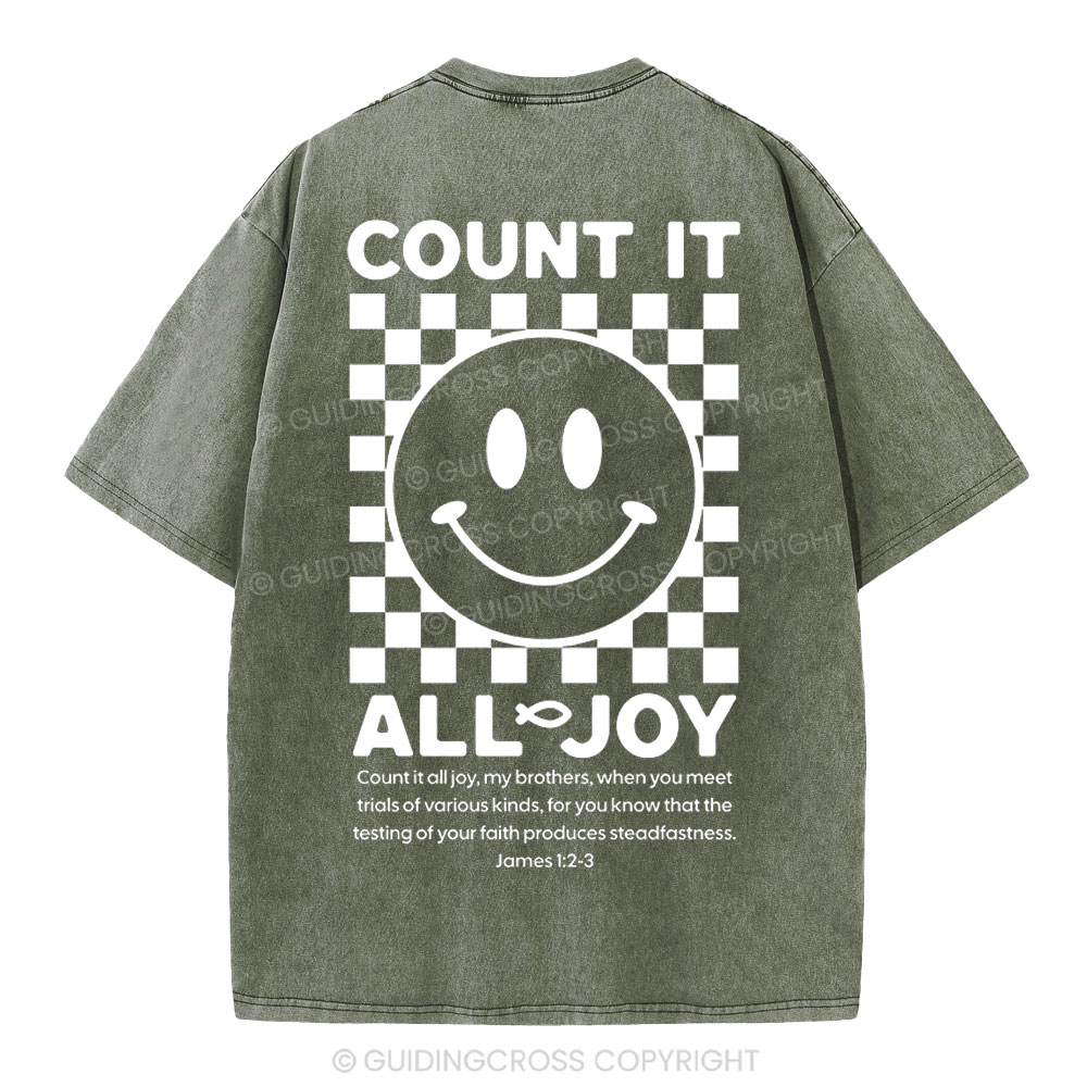 Count It All Joy Christian Washed T-Shirt