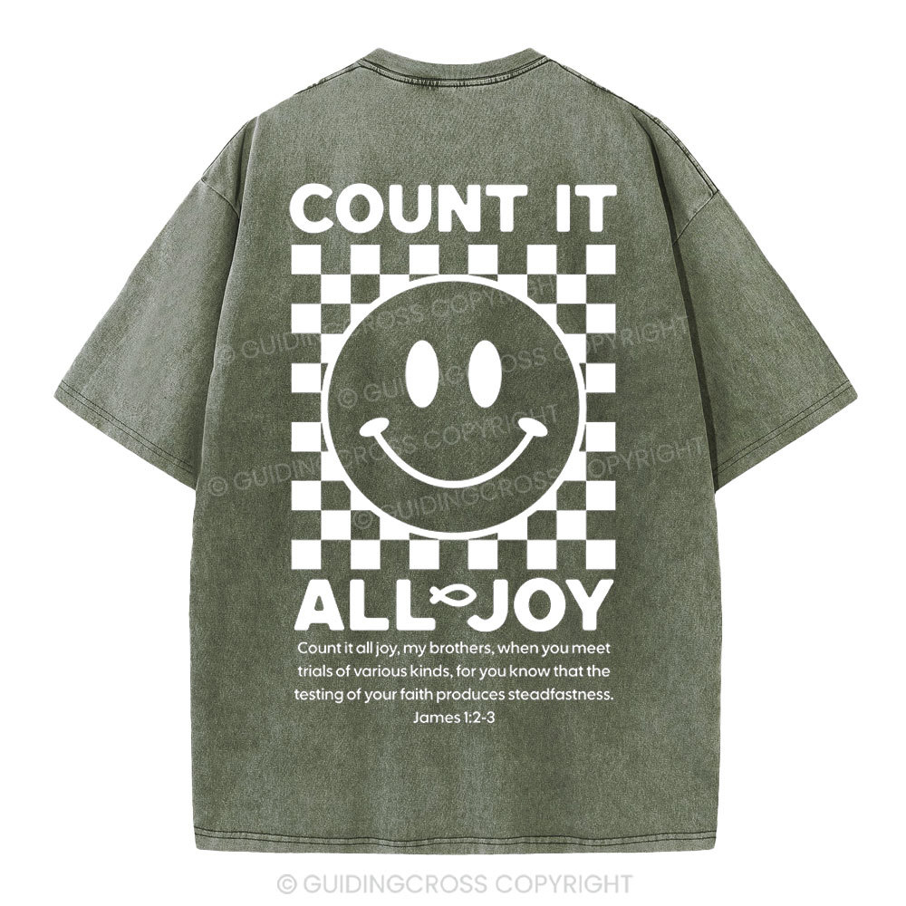 Count It All Joy Christian Washed T-Shirt