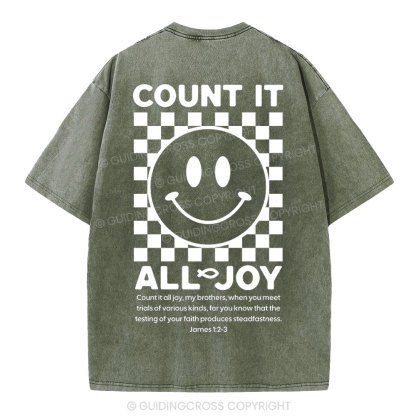 Count It All Joy Christian Washed T-Shirt