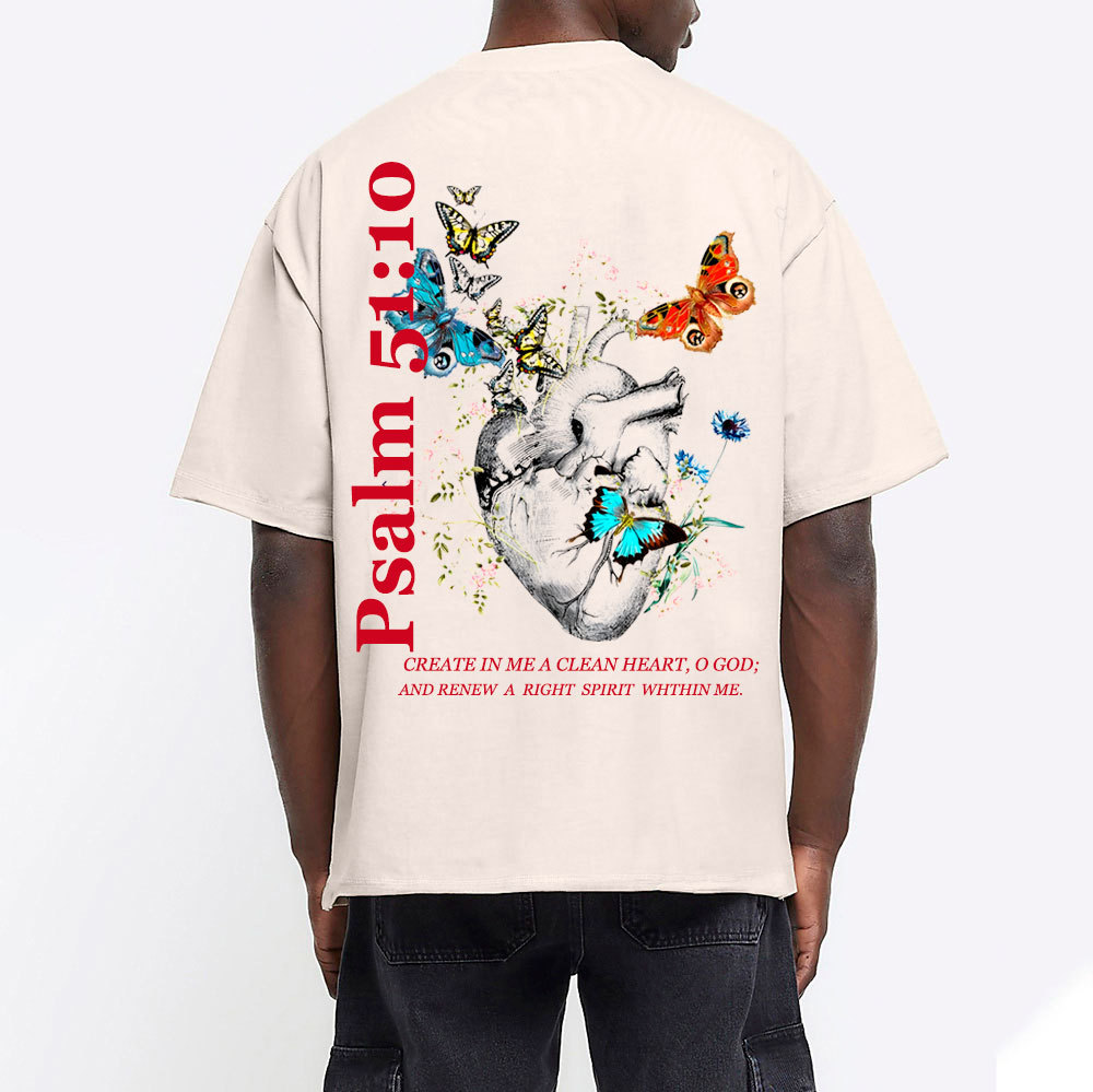 Create In Me A Clean Heart Chirstian Washed T-Shirt