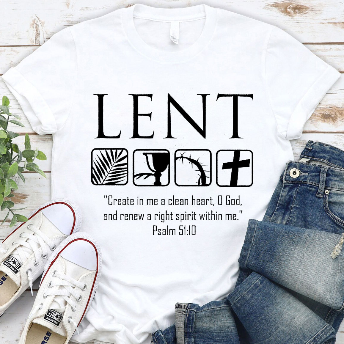 Create In Me A Clean Heart Christian T-Shirt