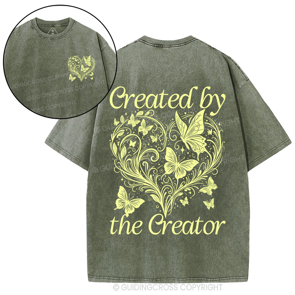 Created By The Creator Christian Washed T-Shirt