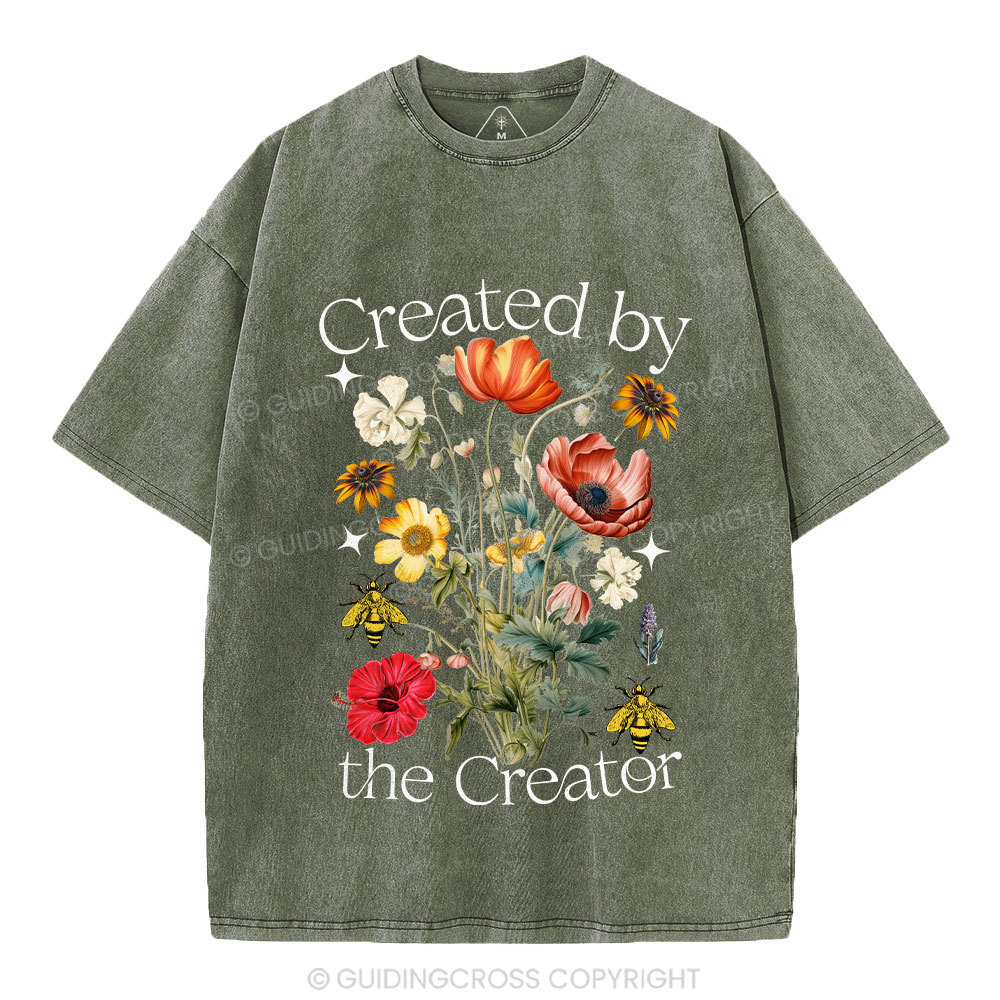 Created By The Creator Christian Washed T-Shirt