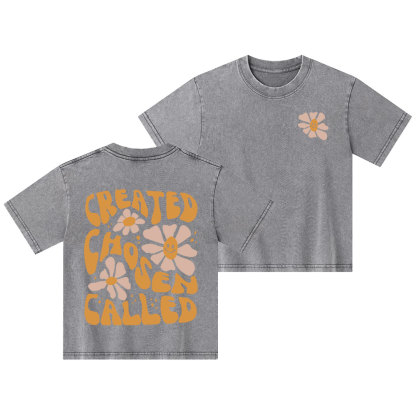 Created Chosen Called Christian Kid Washed T-Shirt