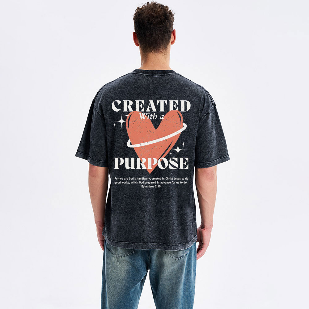 Created Christian Washed T-Shirt